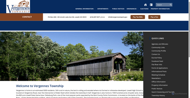 Security scan screenshot of https://vergennestwpmi.gov/