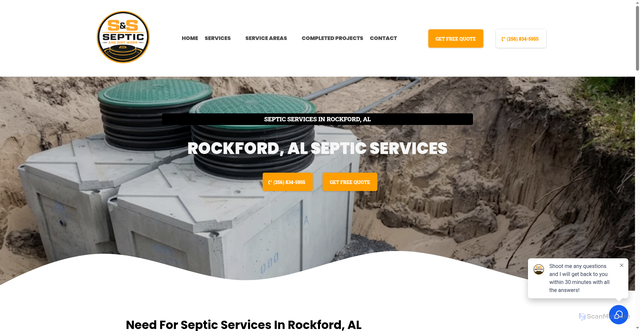 Security scan screenshot of https://s-and-s-septic.com/rockford-al