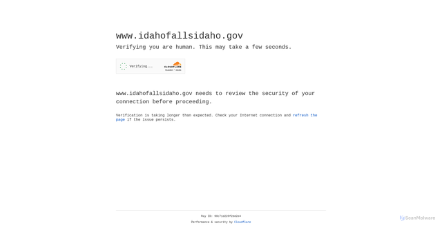 Security scan screenshot of https://www.idahofallsidaho.gov/