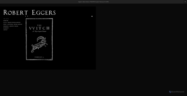 Security scan screenshot of https://robert-eggers.squarespace.com/