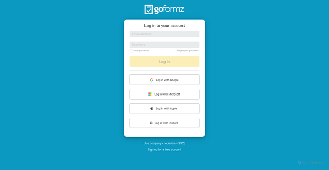Security scan screenshot of https://accounts.goformz.com