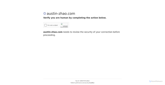 Security scan screenshot of https://austin-zhao.com