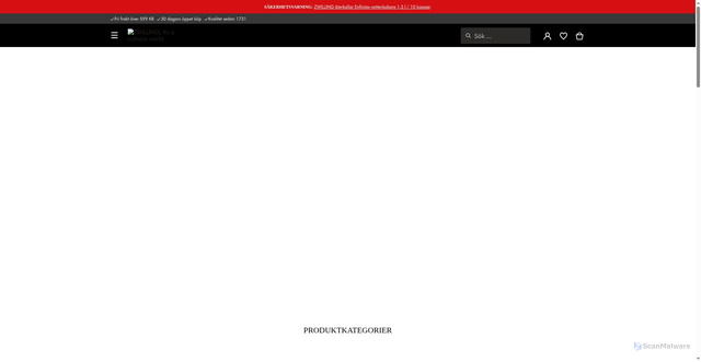Security scan screenshot of https://zwilling.com
