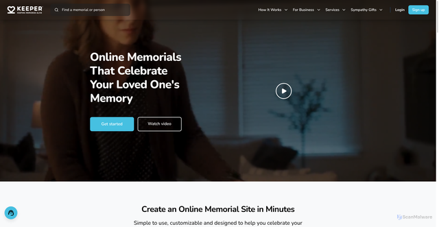Security scan screenshot of https://prod.keeper.memorial