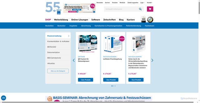 Security scan screenshot of https://spitta.de
