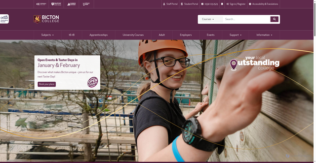 Security scan screenshot of https://bicton.ac.uk/
