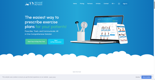 Security scan screenshot of https://rehabmypatient.com