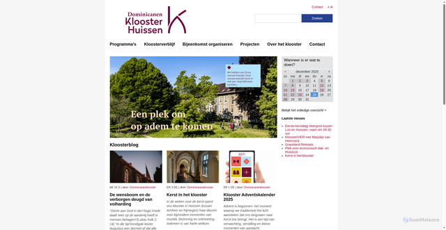 Security scan screenshot of https://kloosterhuissen.nl