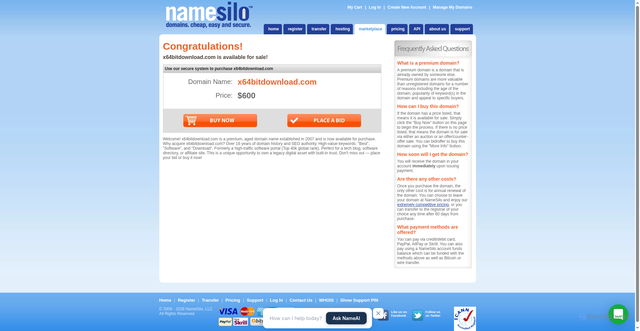 Security scan screenshot of https://www.x64bitdownload.com
