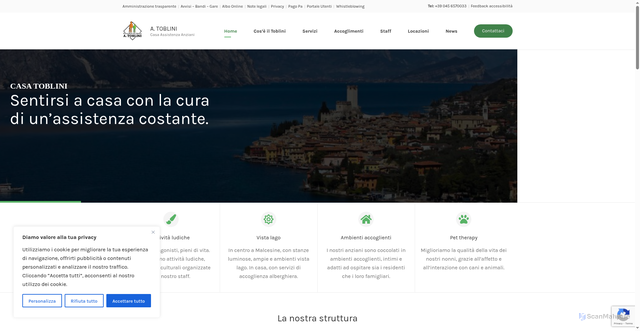 Security scan screenshot of https://caatoblini.it/