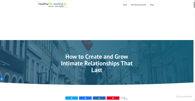 Security scan screenshot of https://healthymehealthyus.com/intimate-relationships/