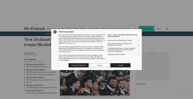 Security scan screenshot of https://www.telegraph.co.uk/rugby-union/2024/09/21/australia-v-new-zealand-live-score-updates-championship/