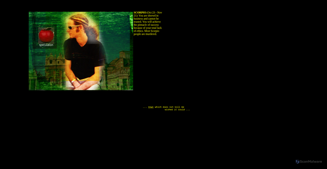 Security scan screenshot of https://speculation.org