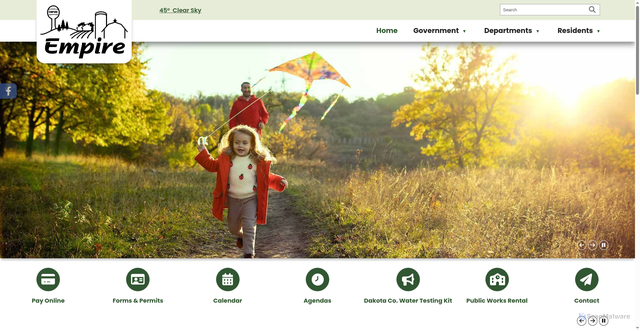 Security scan screenshot of https://empiremn.gov/