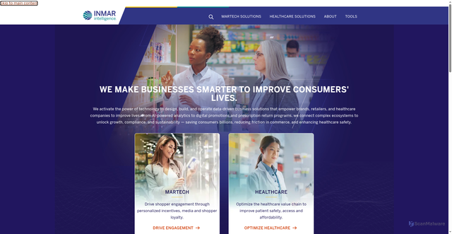 Security scan screenshot of https://inmar.com