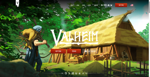 Security scan screenshot of https://www.valheimgame.com/