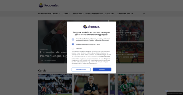 Security scan screenshot of https://ilveggente.it