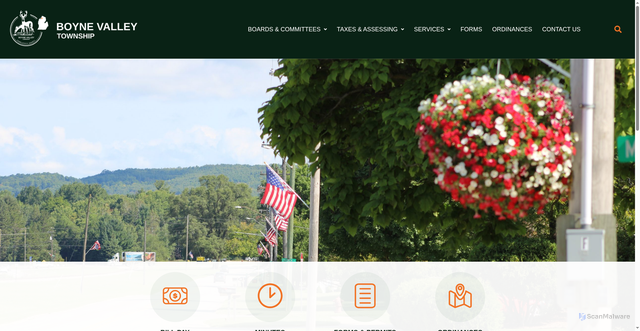 Security scan screenshot of https://boynevalleymi.gov/