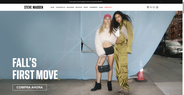 Security scan screenshot of https://stevemadden.com.mx