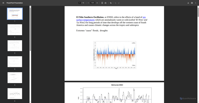 Security scan screenshot of https://www.stat.berkeley.edu/~brill/Stat248/ensoseriesnewer.pdf
