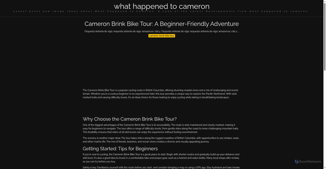 Security scan screenshot of https://lensacerdascorner-dpuv9krdmclz.edgeone.app/cameron-brink-bike-tour.html