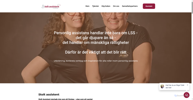 Security scan screenshot of https://stoltassistent.se
