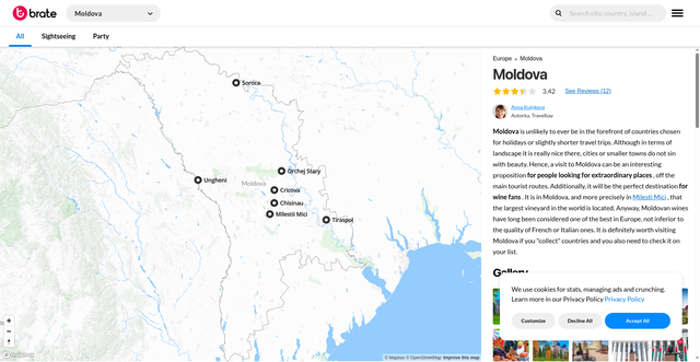 Security scan screenshot of https://brate.com/europe/moldova/