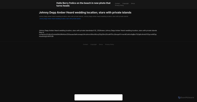 Security scan screenshot of https://garyshouldershugo-dzjtp4eikm.edgeone.app/3082-johnny-depp-amber-heard-wedding-location-stars-with-private-islands.html