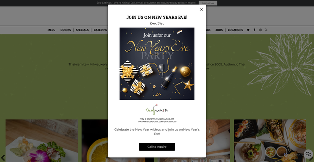 Security scan screenshot of https://thai-namite.com/