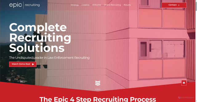 Security scan screenshot of https://pdrecruiting.com/