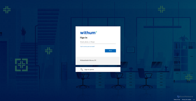 Security scan screenshot of https://withumprod.service-now.com