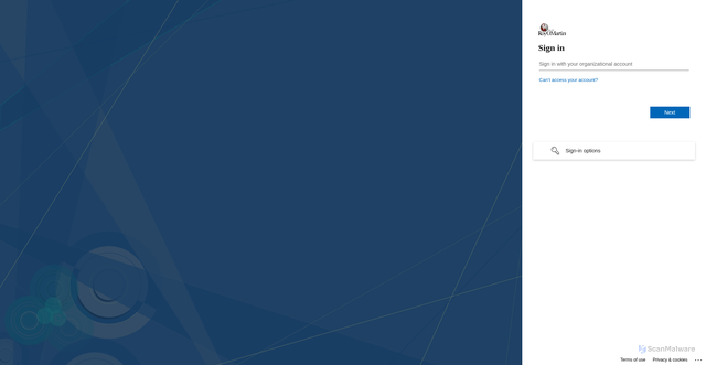 Security scan screenshot of https://royomartin-my.sharepoint.com