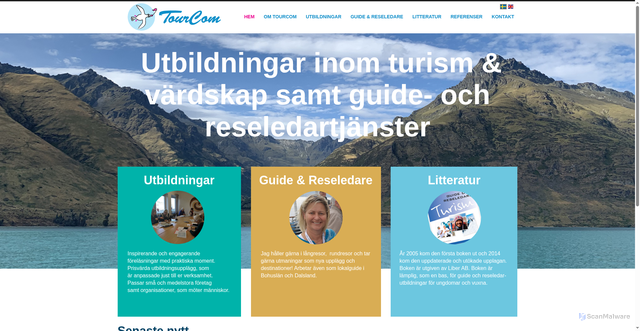 Security scan screenshot of https://tourcom.se
