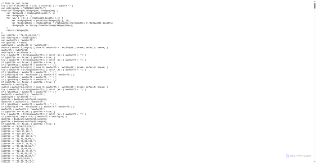 Security scan screenshot of http://96.44.167.210/16/goodthingsformebest.jS