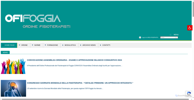 Security scan screenshot of https://www.fnofi.it/ofi-foggia/