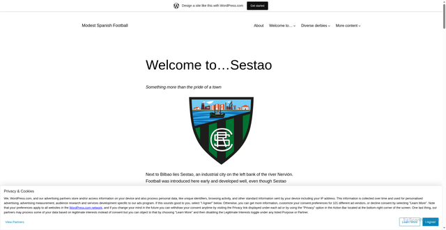 Security scan screenshot of https://modestspanishfootball.wordpress.com/2023/07/07/welcome-to-sestao/