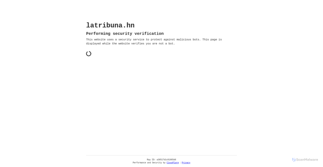 Security scan screenshot of https://latribuna.hn