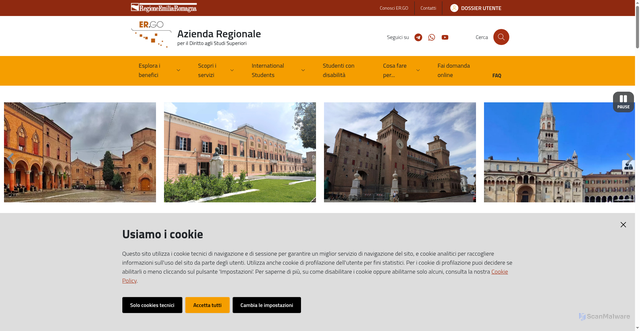 Security scan screenshot of https://www.er-go.it/