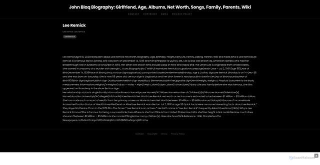 Security scan screenshot of https://teespringshophugo-0m17euibfp.edgeone.app/24436-lee-remick.html