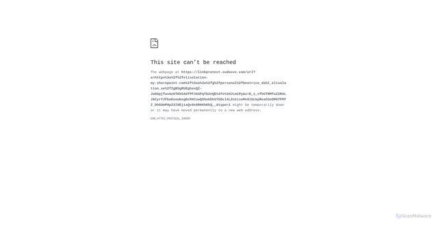 Security scan screenshot of https://linkprotect.cudasvc.com/url?a=https%3a%2f%2felisolation-my.sharepoint.com%2f%3ao%3a%2fg%2fpersonal%2fbeatrice_dahl_elisolation_se%2fIgB5gRUEghasQZ-JwbGpjfwvAeUTKkG4dTPFJ64FqTb2nQE%3fe%3dJLm1Py&c=E,1,vfbUTRMfaZ2R4LJ6CyrYJFbaEeowbegDcM4CuwQ95okEkU7bDcl6LZo1LsoMn9lGLkpReaO3eDM6fFMfZ_DhGUmP9p23lHEj1aQv8e6RH6hKkQ,,&typo=1