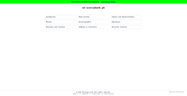 Security scan screenshot of parking3.parklogic.com