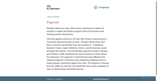 Security scan screenshot of https://www.hlsenteret.no/utstillinger/qr/english_09.html
