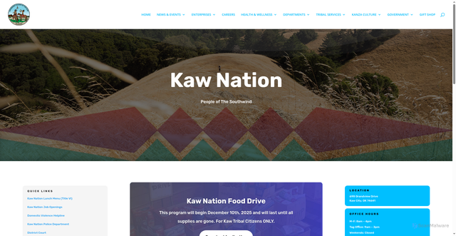 Security scan screenshot of https://www.kawnation.gov/