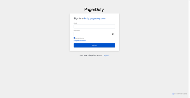 Security scan screenshot of https://hsdp.pagerduty.com