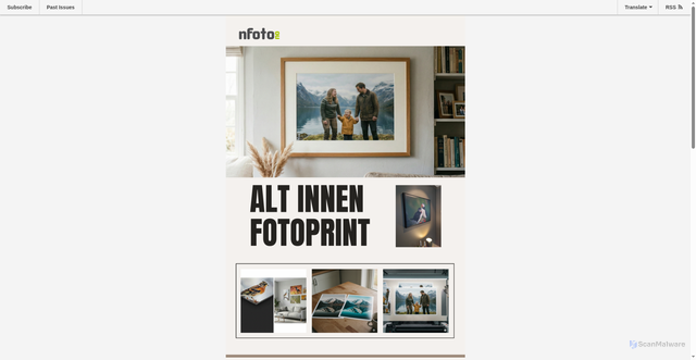 Security scan screenshot of https://mailchi.mp/5be661d0aee2/bildene-dine-fortjener-bedre-enn-en-telefonskjerm?e=e061ddc635