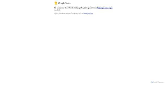 Security scan screenshot of https://docs.google.com/presentation/d/e/2PACX-1vSPicbLkl7XPTy7v6x0krHV7-r5eN0v-WOjhR6lKTkLCi4J1_Gdy6Vwo7lngBIgfZfeH0uVG-g3gzqw/pub?