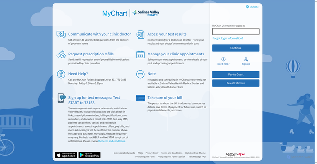 Security scan screenshot of https://mychart.et1146.epichosted.com