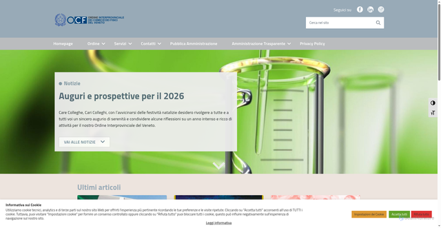 Security scan screenshot of https://ordinechimicifisiciveneto.it/