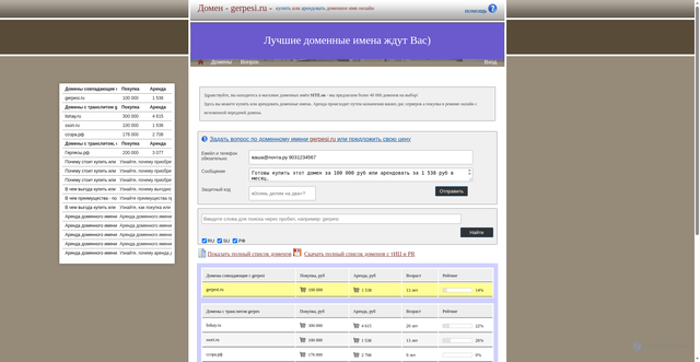 Security scan screenshot of https://gerpesi.ru