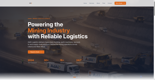 Security scan screenshot of http://adailogistics.com/
